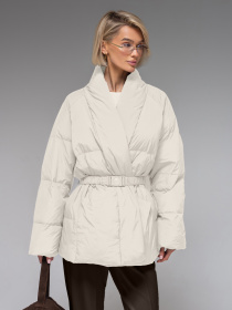 Демісезонна куртка VIVA WEAR модель 8866-white Фото