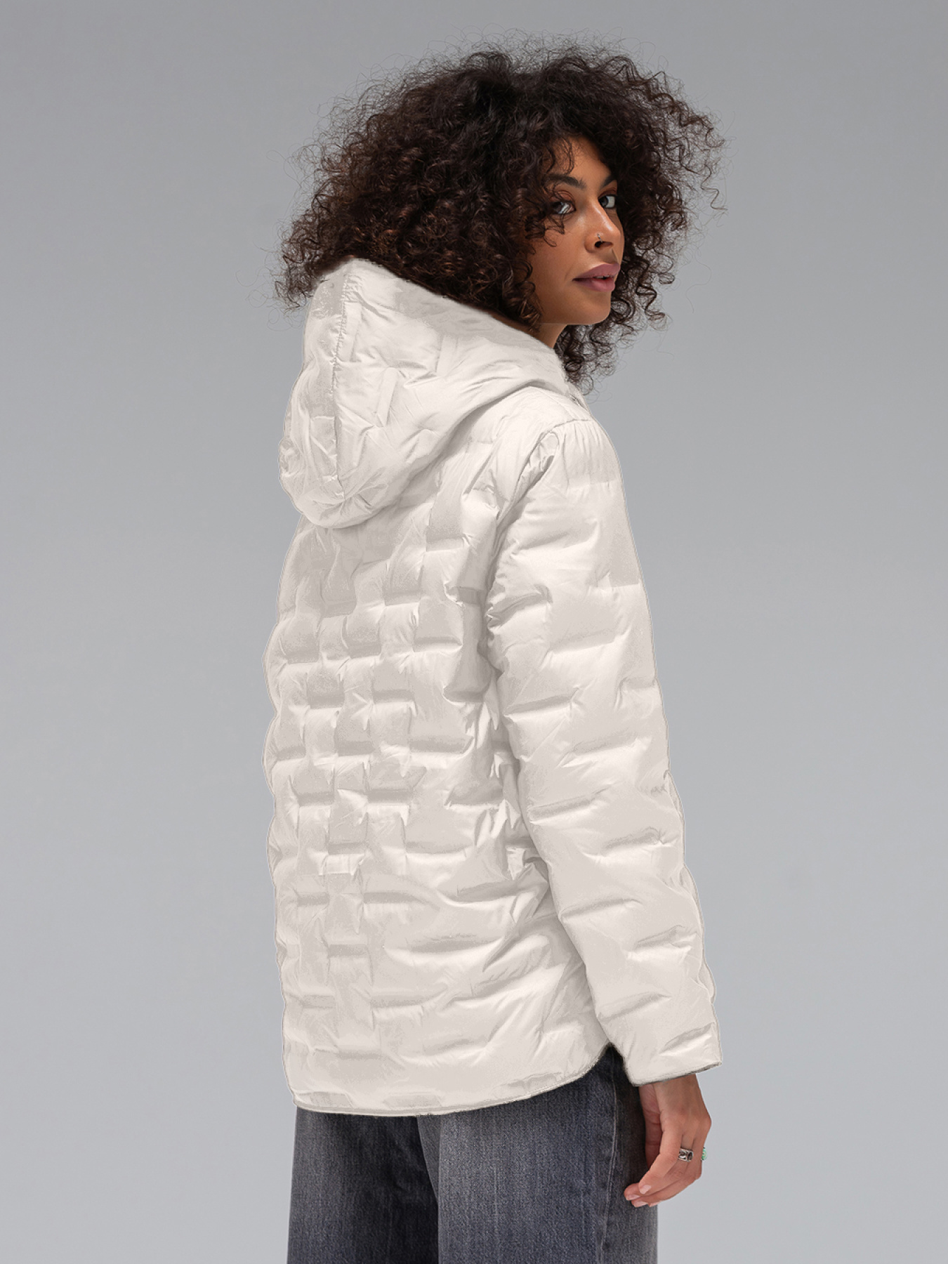 Демісезонна куртка VIVA WEAR модель 6518-white Фото