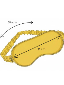 Маска для сна из итальянского шелка "Летнее поле" Obiimy модель M-2 Фото
