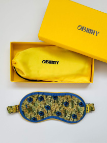 Маска для сна из итальянского шелка "Смелость" модель M-8 Фото