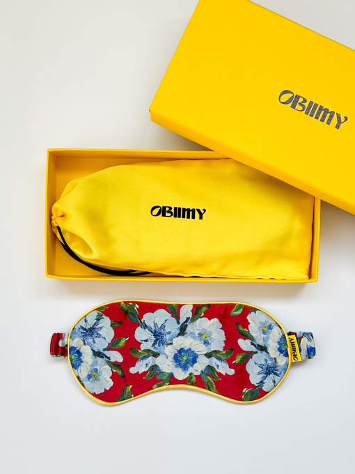 Маска для сна из итальянского шелка "Уверенность" модель M-11 Фото