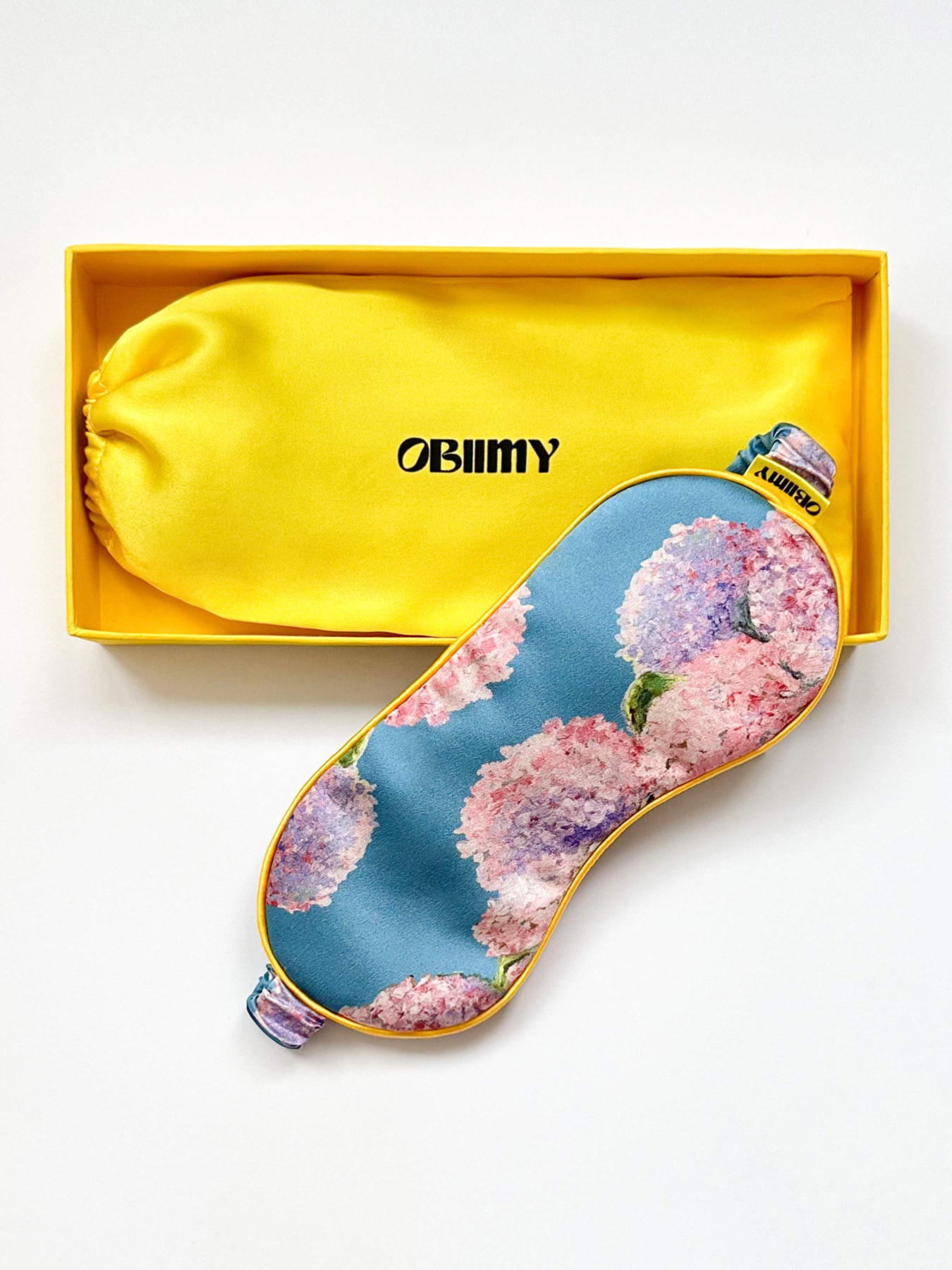 Маска для сна из итальянского шелка «Искренние Чувства» Obiimy модель M-13 Фото