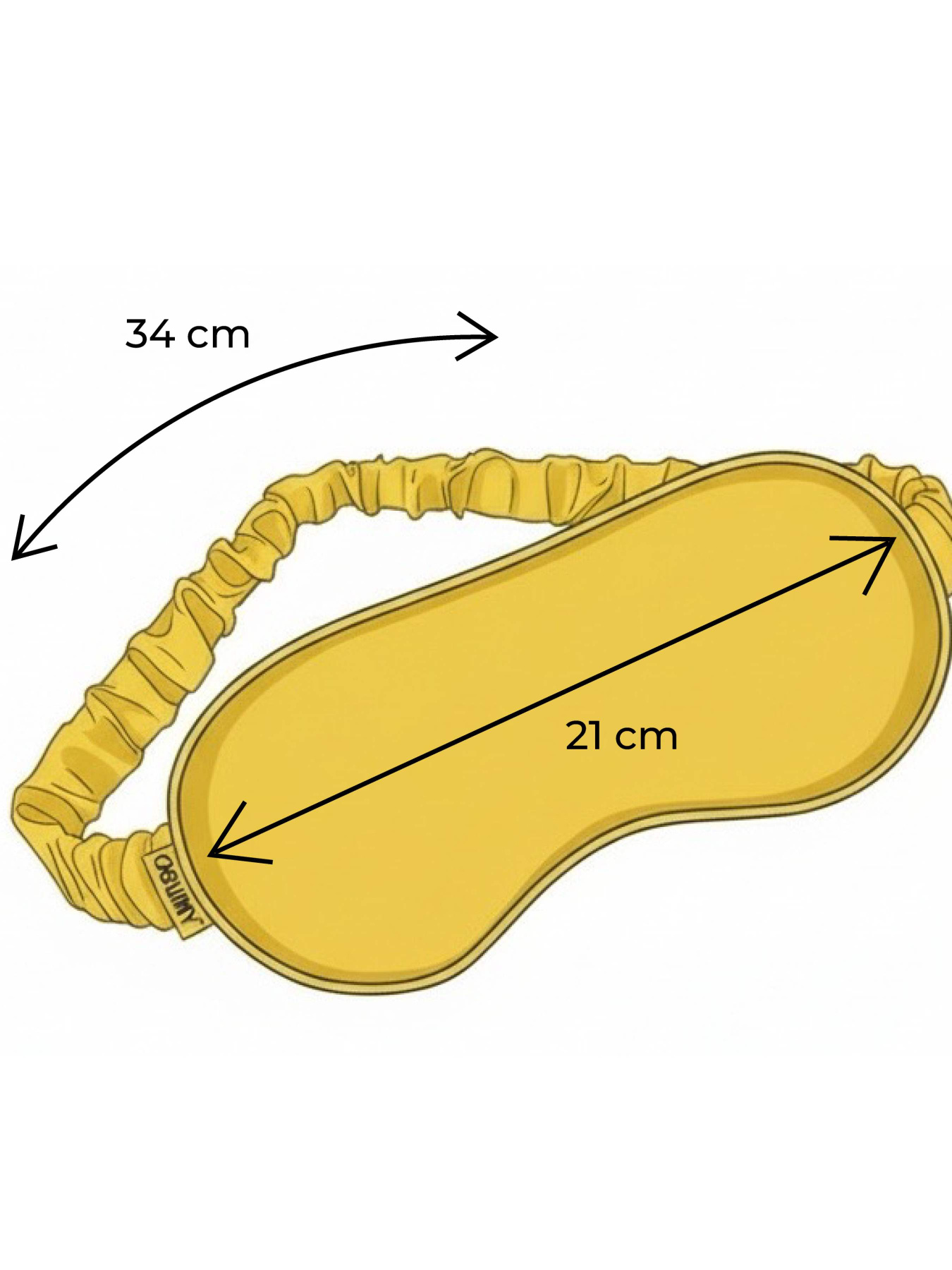 Маска для сна из итальянского шелка «Искренние Чувства» Obiimy модель M-13 Фото