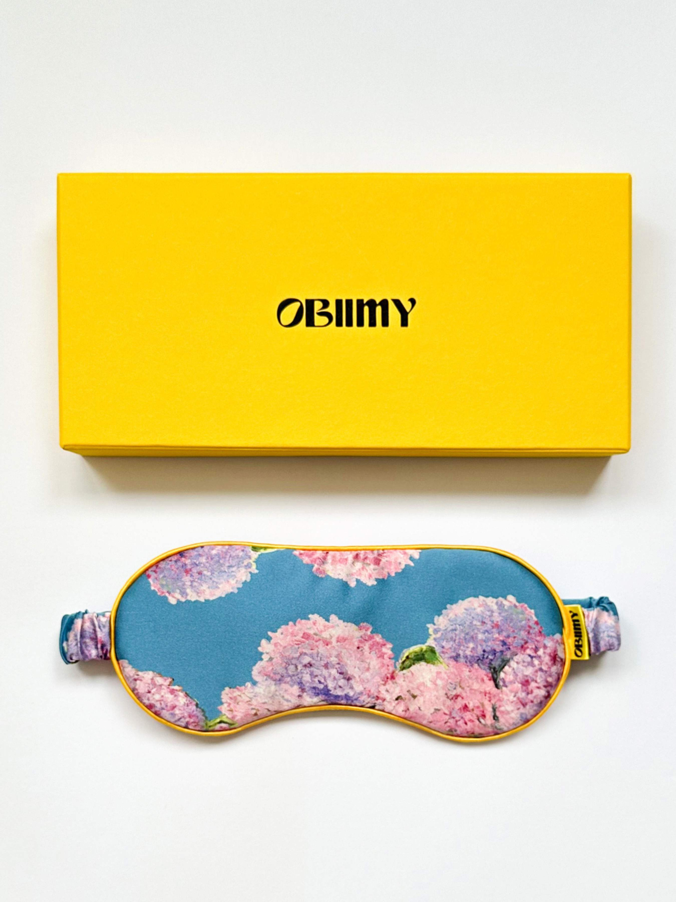 Маска для сна из итальянского шелка «Искренние Чувства» Obiimy модель M-13 Фото