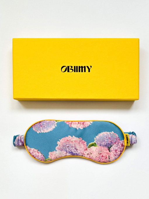 Маска для сна из итальянского шелка «Искренние Чувства» Obiimy модель M-13 Фото