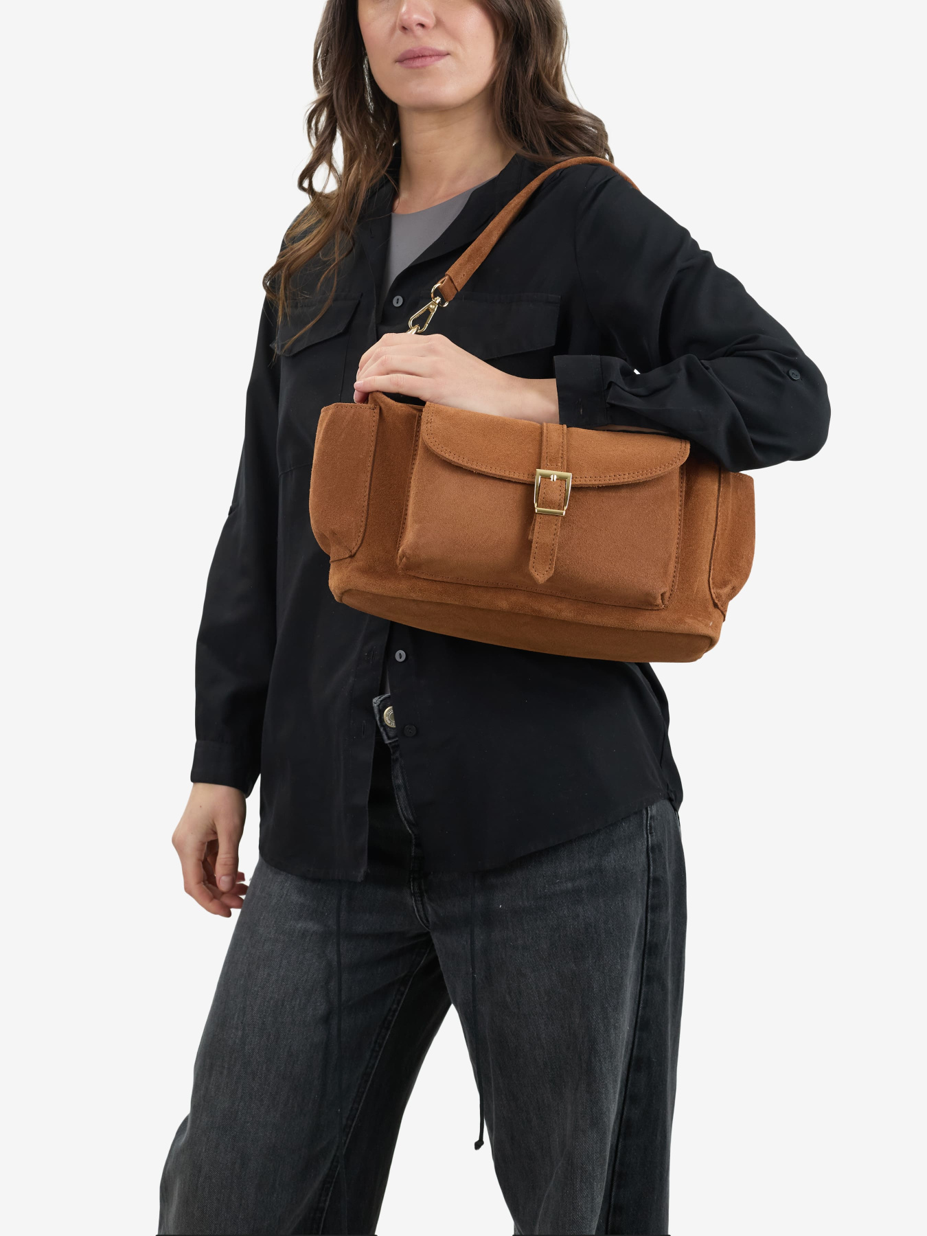 Сумка женская замшевая кросс-боди маленькая Regina Notte Сrossbody модель 2000000285788 Фото