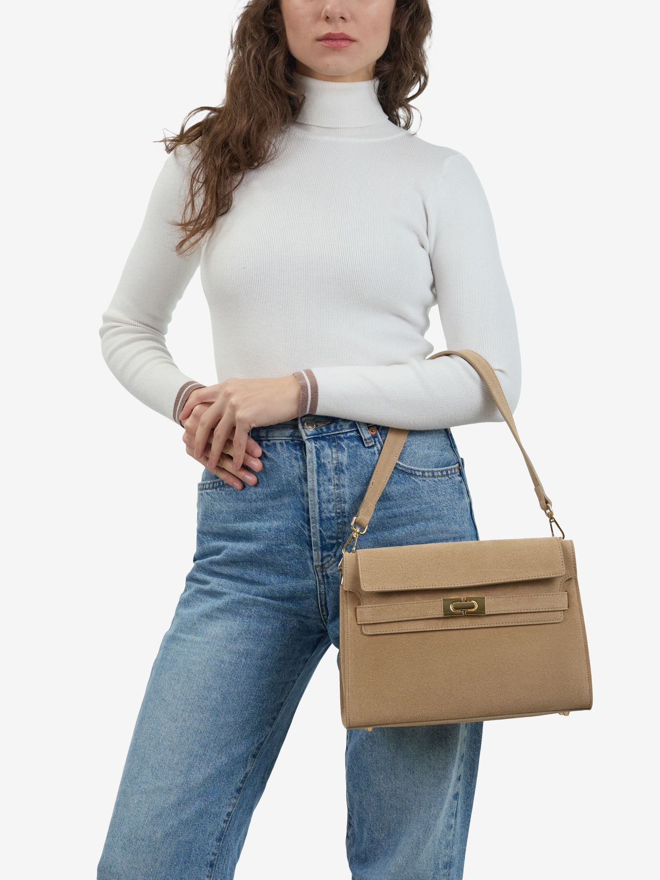 Сумка женская замшевая кросс-боди средняя Regina Notte Сrossbody модель 2000000286242 Фото