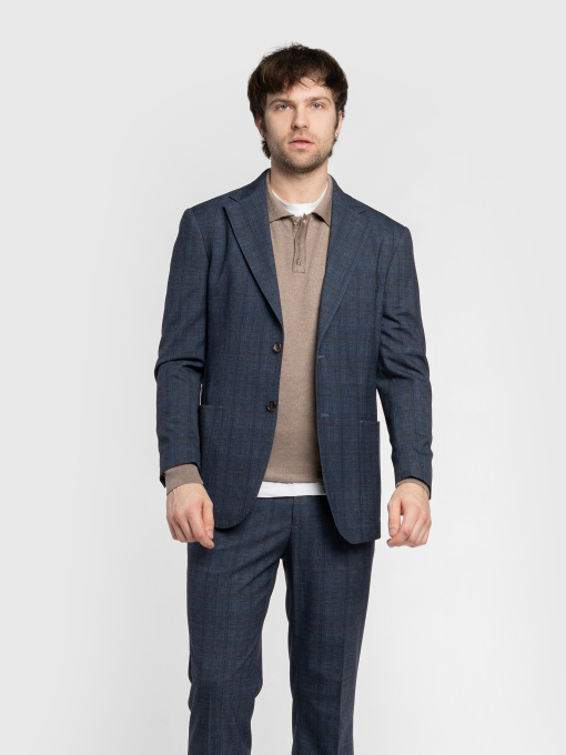 Пиджак мужской M02.03.09.611 Arber синий в клетку модель M02.03.09.611 Фото