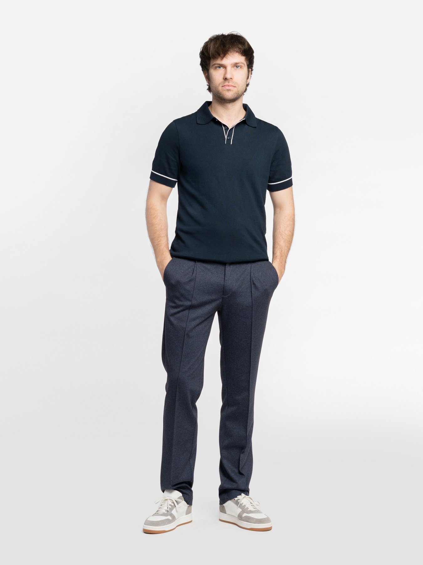 Поло чоловіче M09.37.09.621 Arber синє 100% бавовна модель M09.37.09.621 Фото