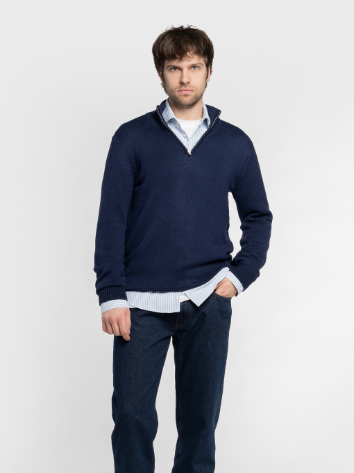 Джемпер чоловічий M10.74.09.531 Arber синій з додаванням вовни модель M10.74.09.531 Фото