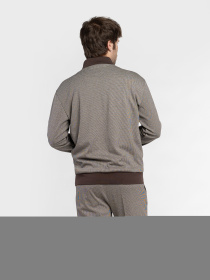 Бомбер чоловічий M17.07.16.611 Arber бежевий трикотажний модель M17.07.16.611 Фото