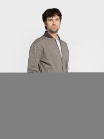 Бомбер чоловічий M17.07.16.611 Arber бежевий трикотажний модель M17.07.16.611 Фото