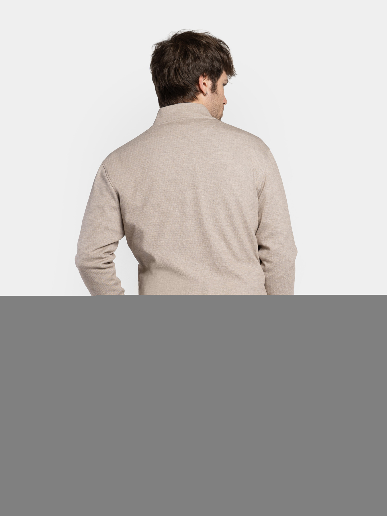 Бомбер чоловічий M17.12.16.611 Arber бежевий трикотажний модель M17.12.16.611 Фото