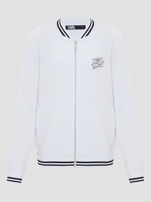 Мужская белая спортивная кофта модель 543904.705410;10 Фото