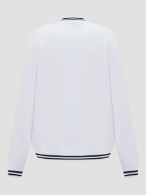 Мужская белая спортивная кофта модель 543904.705410;10 Мужская белая спортивная кофта модель 543904.705410;10 Фото