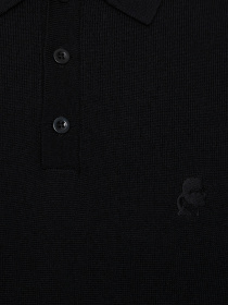 Мужское черное шерстяное поло модель 553399.655007;990 Фото