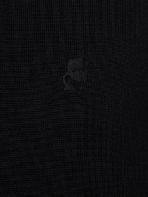 Мужское черное шерстяное поло модель 553399.655007;990 Фото