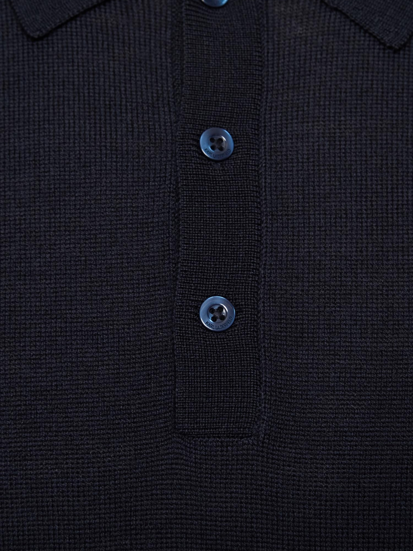 Мужское темно-синее шерстяное поло модель 554399.655007;690 Фото