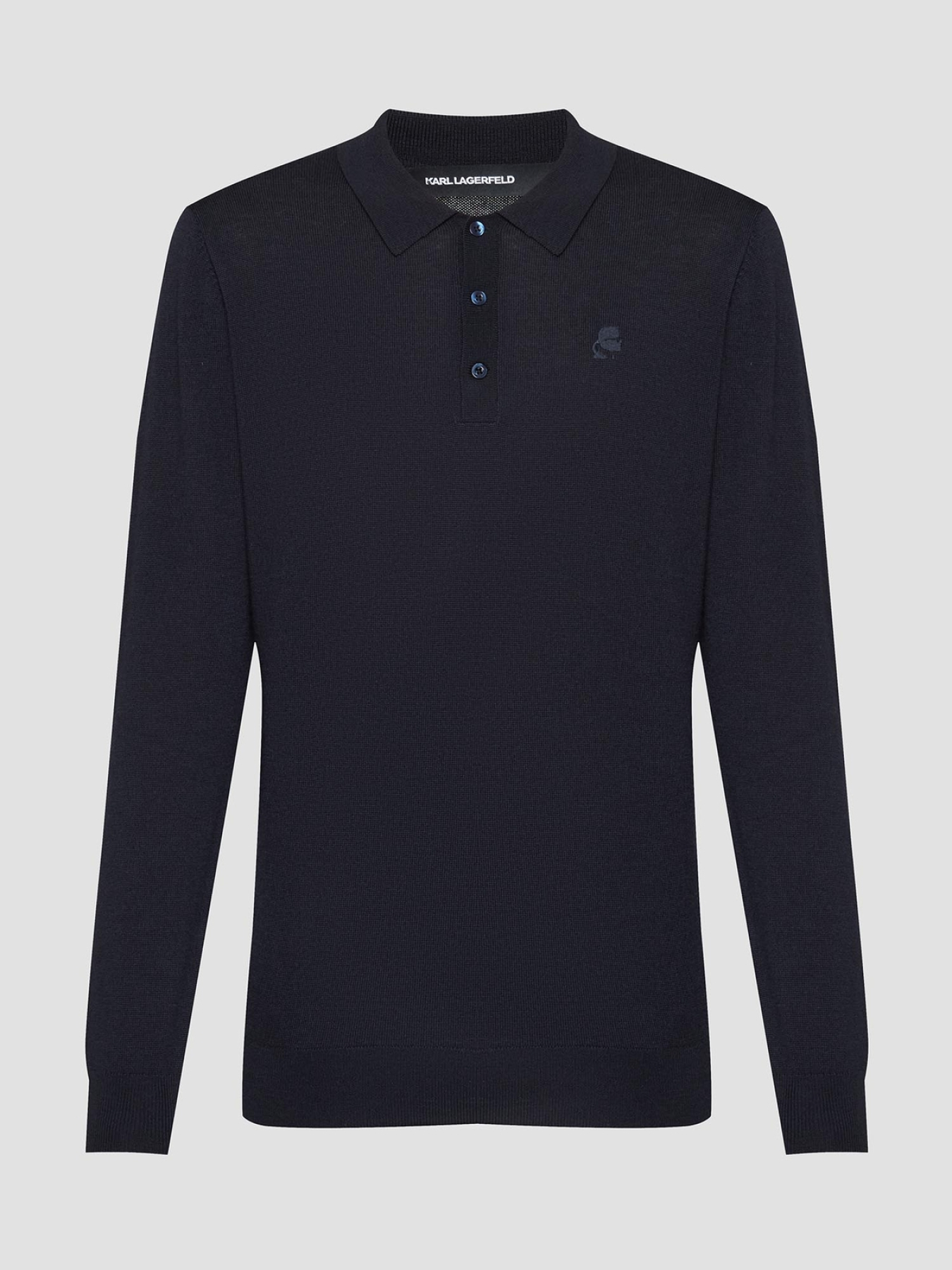 Мужское темно-синее шерстяное поло модель 554399.655007;690 Фото