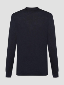 Мужское темно-синее шерстяное поло модель 554399.655007;690 Фото