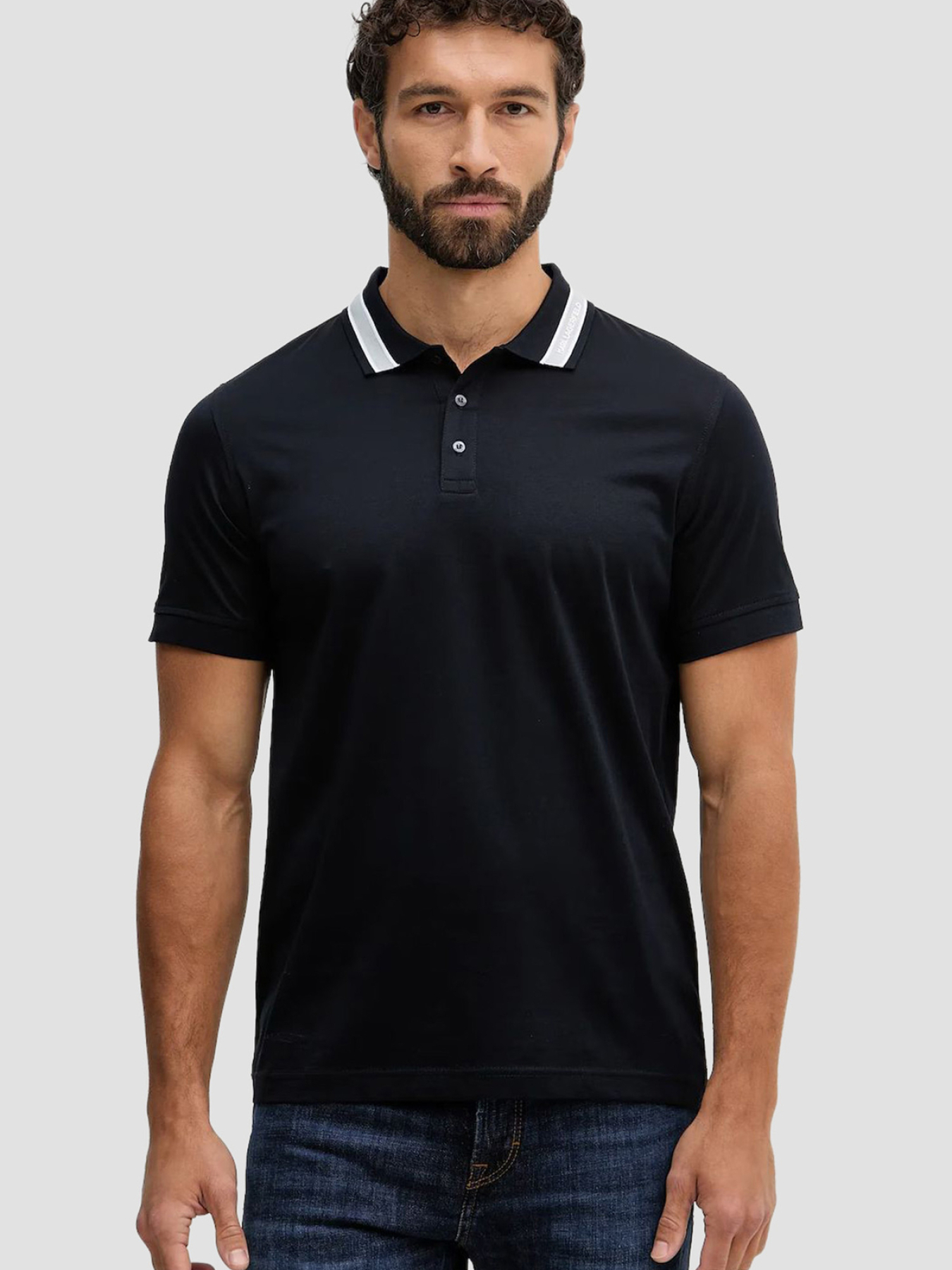 Мужское темно-синее поло модель 561200.745001;690 Фото