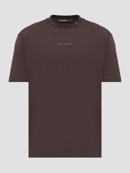 Мужская темно-коричневая футболка модель 561225.755133;490 Фото