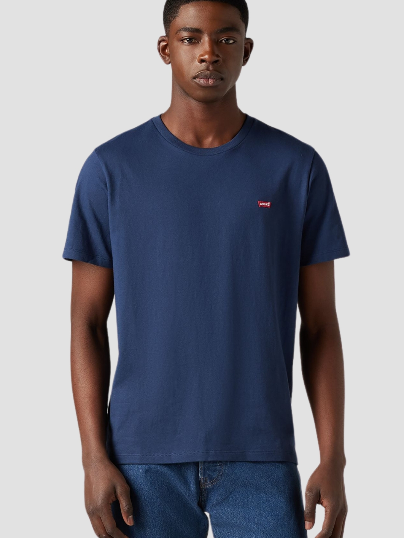 Мужская темно-синяя футболка модель 56605;0017 Фото