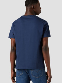 Мужская темно-синяя футболка модель 56605;0017 Фото