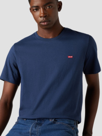 Мужская темно-синяя футболка модель 56605;0017 Фото