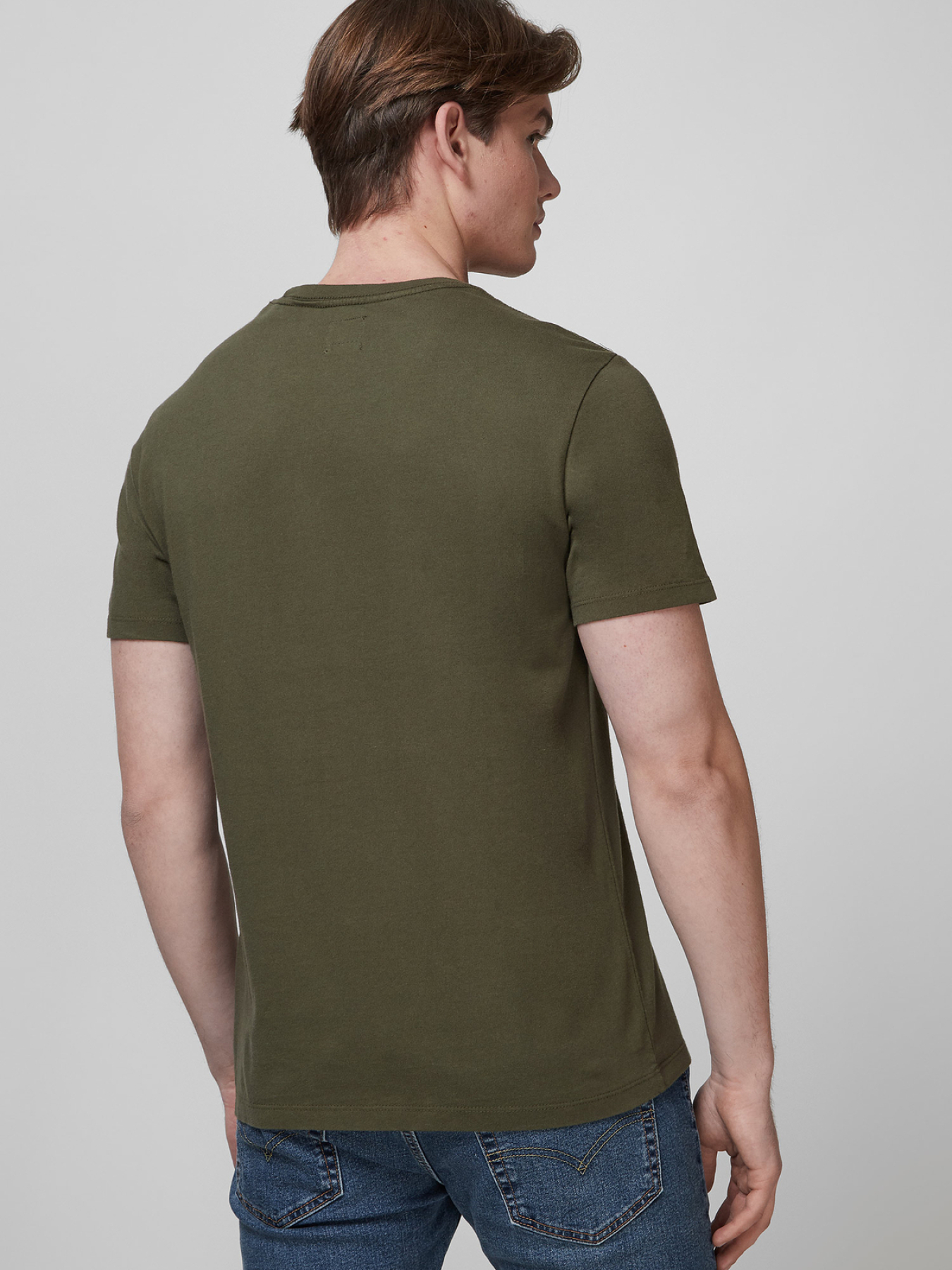 Мужская зеленая футболка модель 56605;0021 Фото