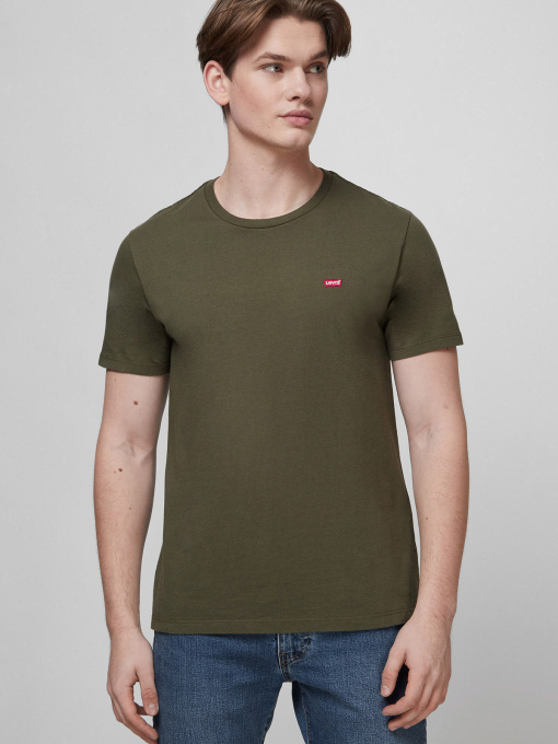 Мужская зеленая футболка модель 56605;0021 Фото