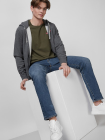 Мужская зеленая футболка модель 56605;0021 Фото