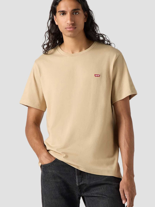 Чоловіча бежева футболка модель 56605;0261 Фото