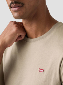 Мужская бежевая футболка модель 56605;0301 Фото