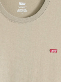 Мужская бежевая футболка модель 56605;0301 Фото