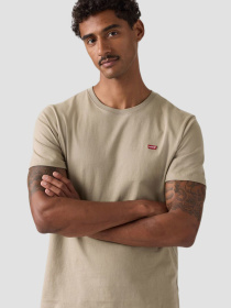 Мужская бежевая футболка модель 56605;0301 Фото