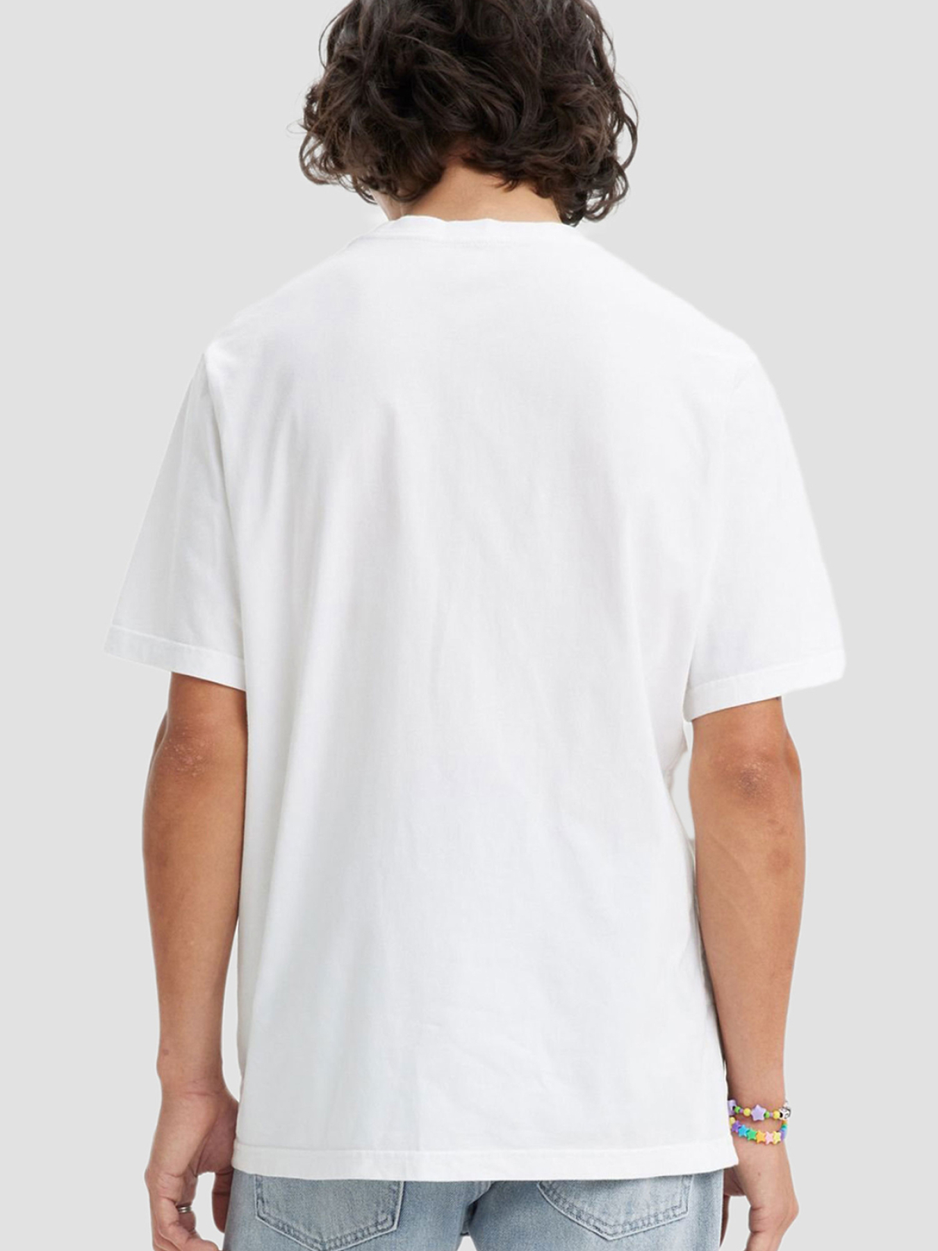 Мужская белая футболка модель 79554;0039 Фото