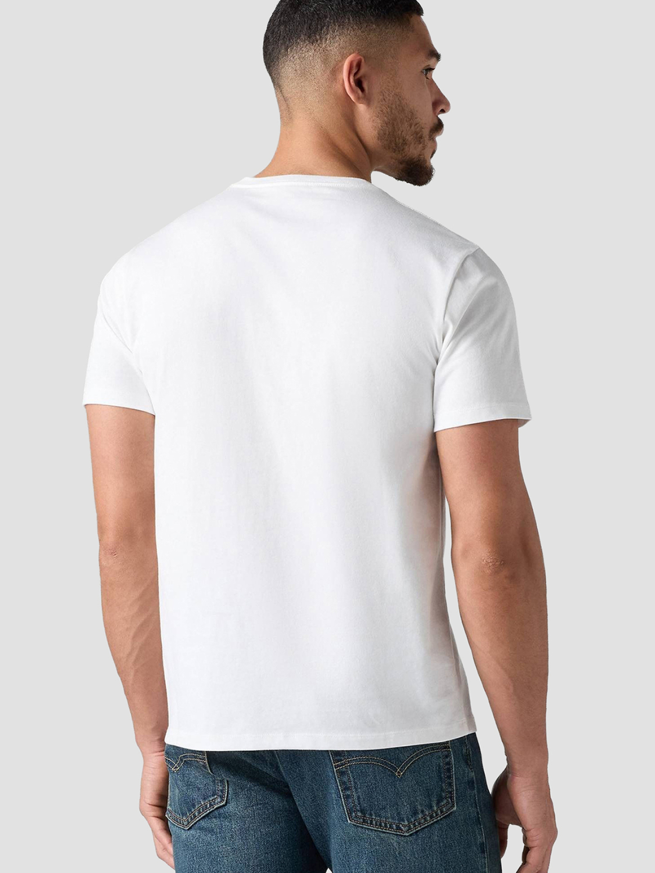 Мужская белая футболка модель 85641;0000 Фото
