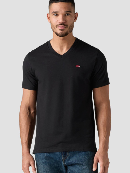 Мужская черная футболка модель 85641;0001 Фото