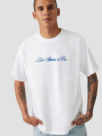 Чоловіча біла футболка модель 87373;0213 Фото