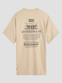 Мужская бежевая футболка модель 87373;0217 Фото