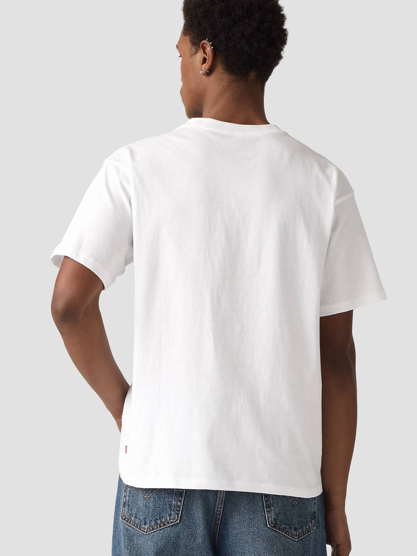 Мужская белая футболка модель 87373;0225 Фото