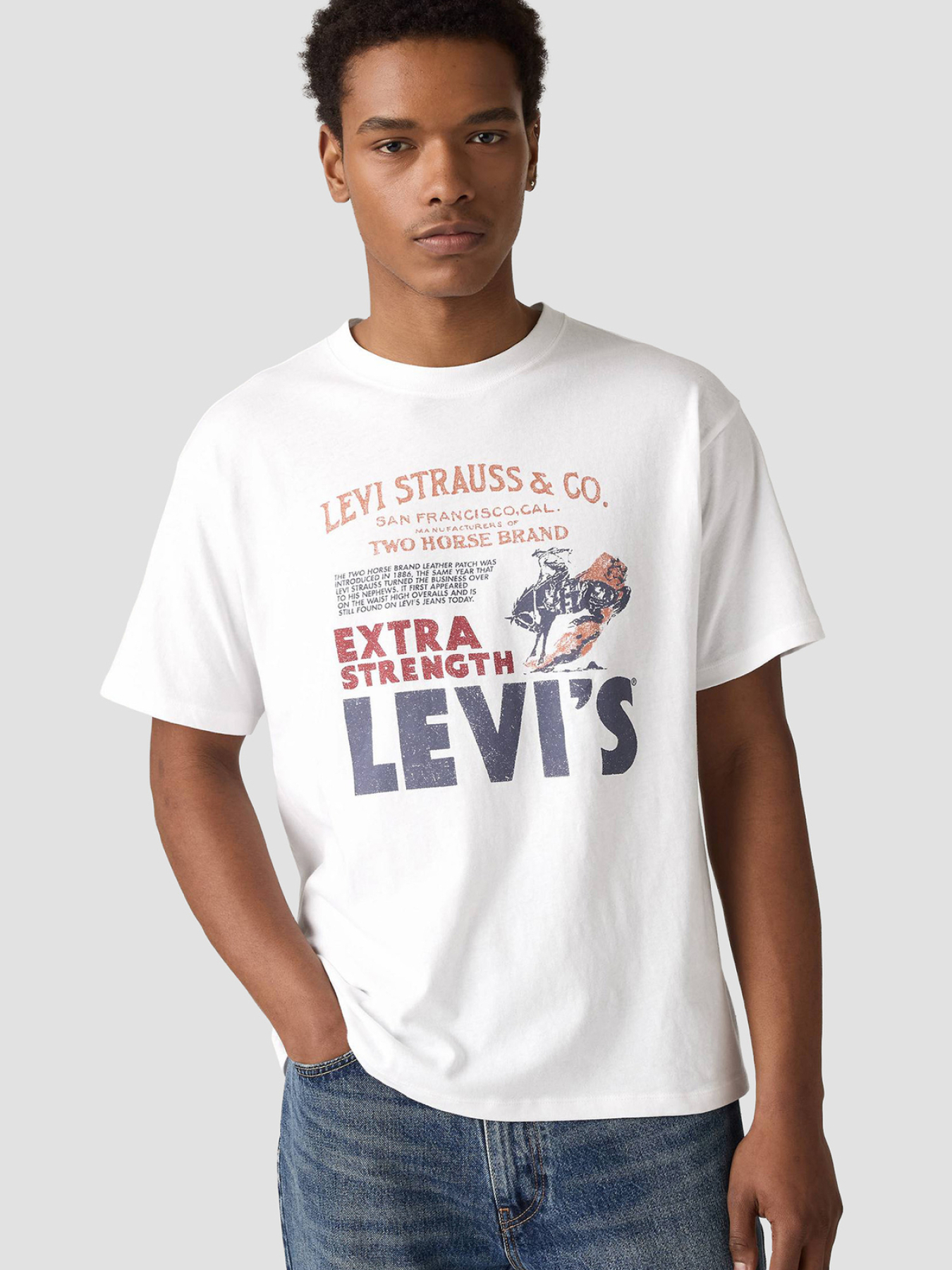 Мужская белая футболка модель 87373;0225 Фото