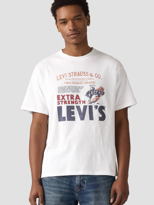 Мужская белая футболка модель 87373;0225 Фото