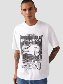 Чоловіча біла футболка модель 87373;0226 Фото