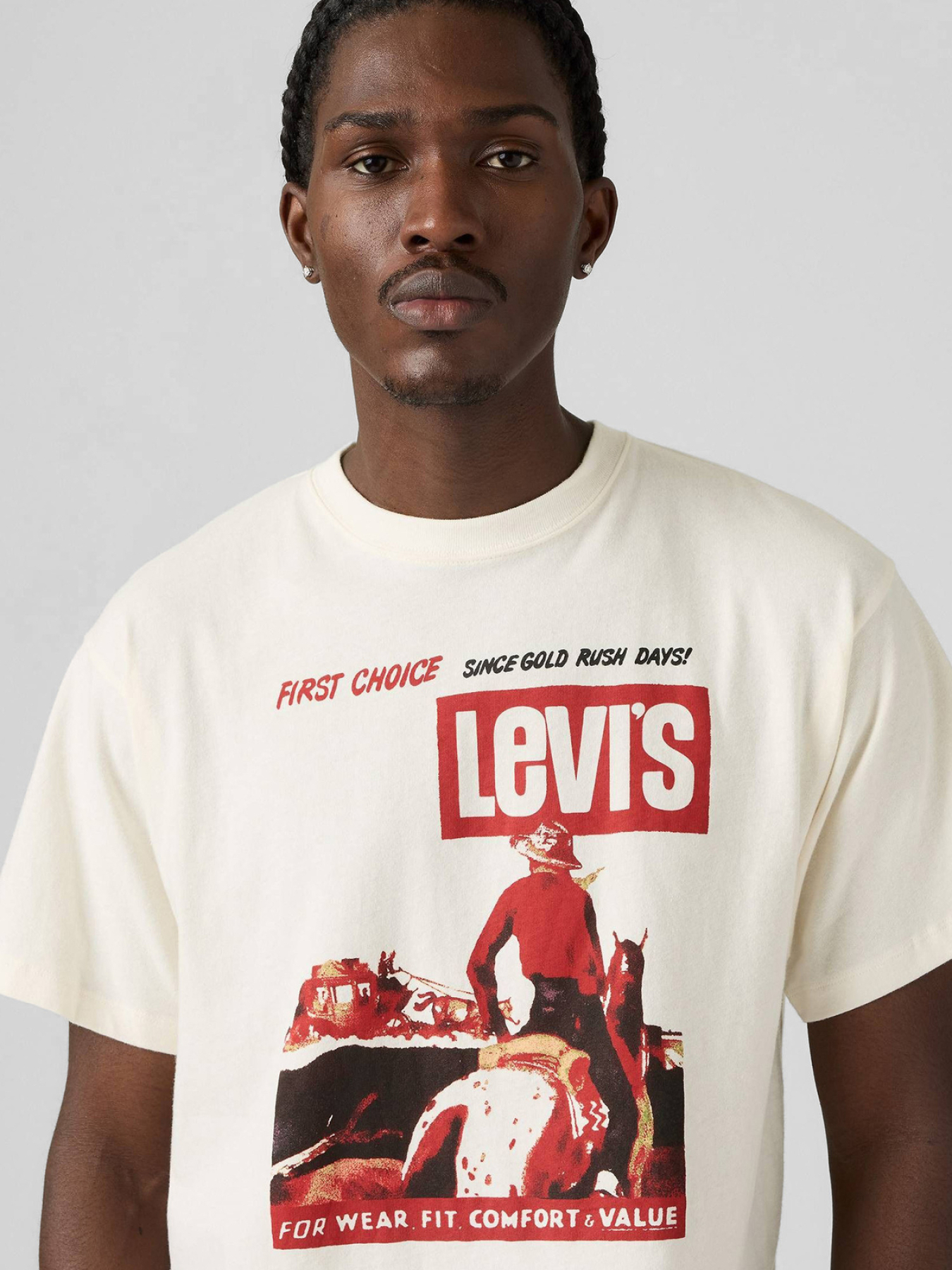 Чоловіча біла футболка модель 87373;0228 Фото