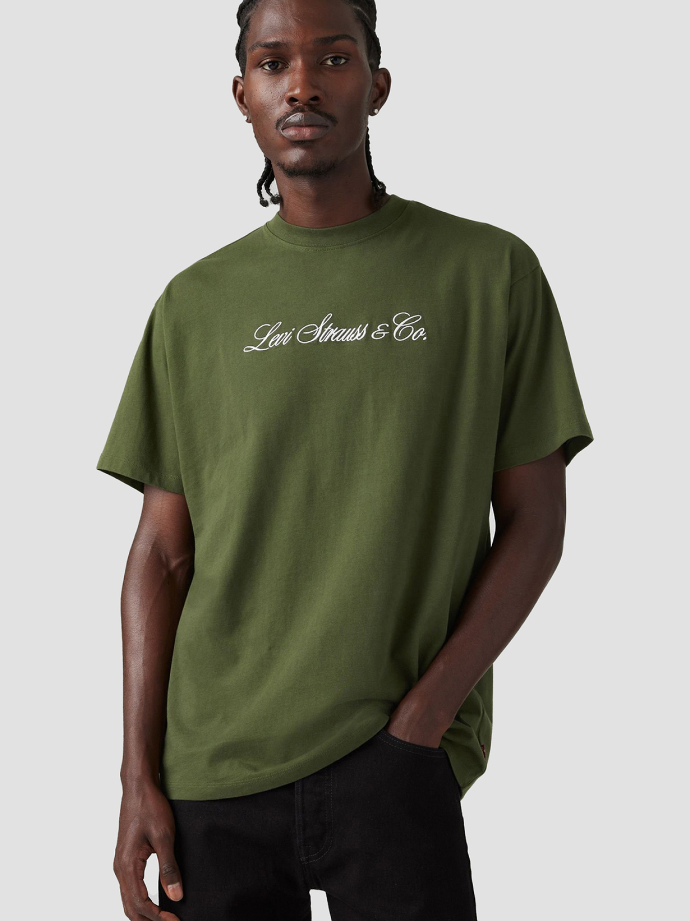 Мужская зеленая футболка модель 87373;0327 Фото