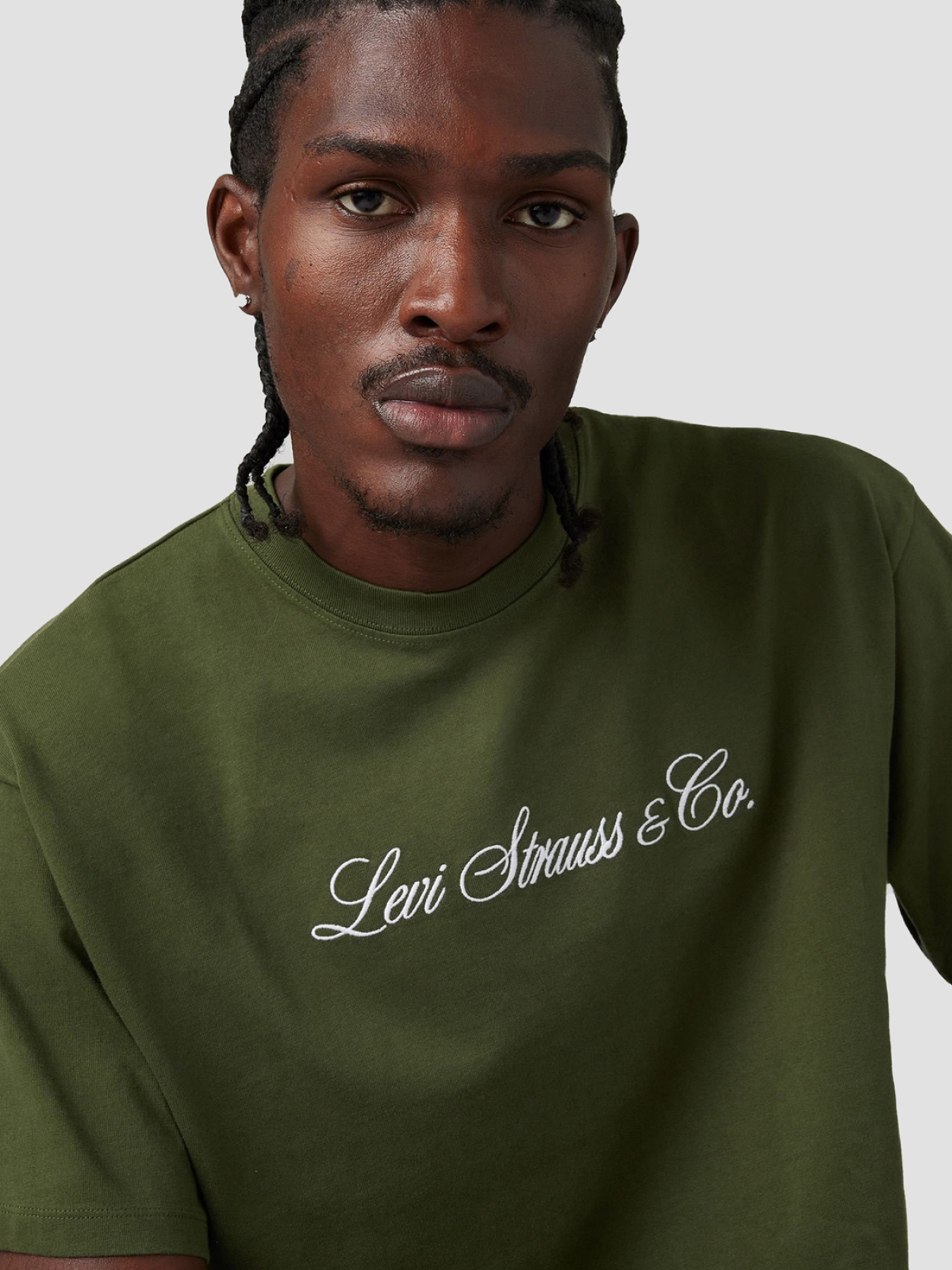 Мужская зеленая футболка модель 87373;0327 Фото