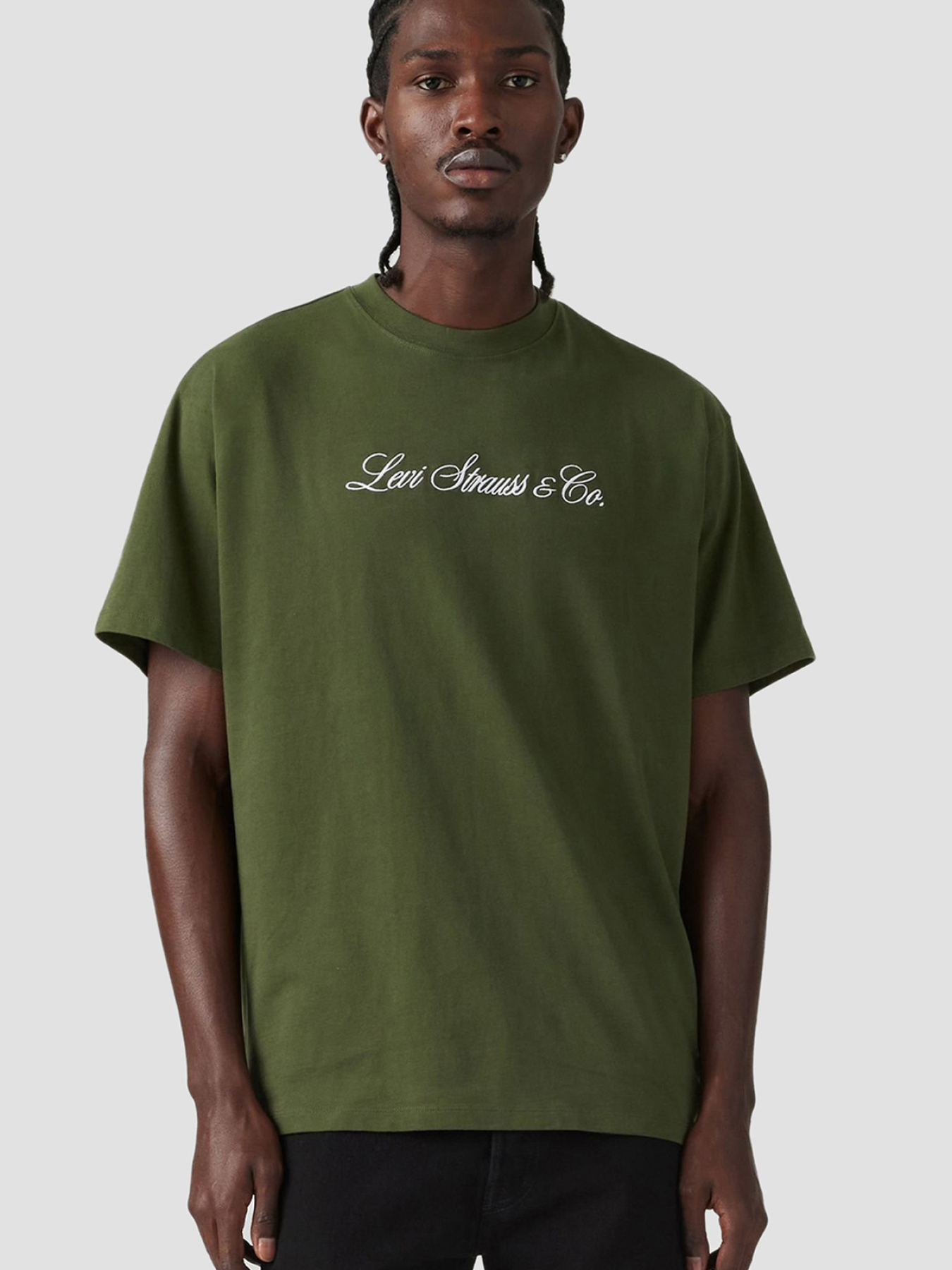 Мужская зеленая футболка модель 87373;0327 Фото