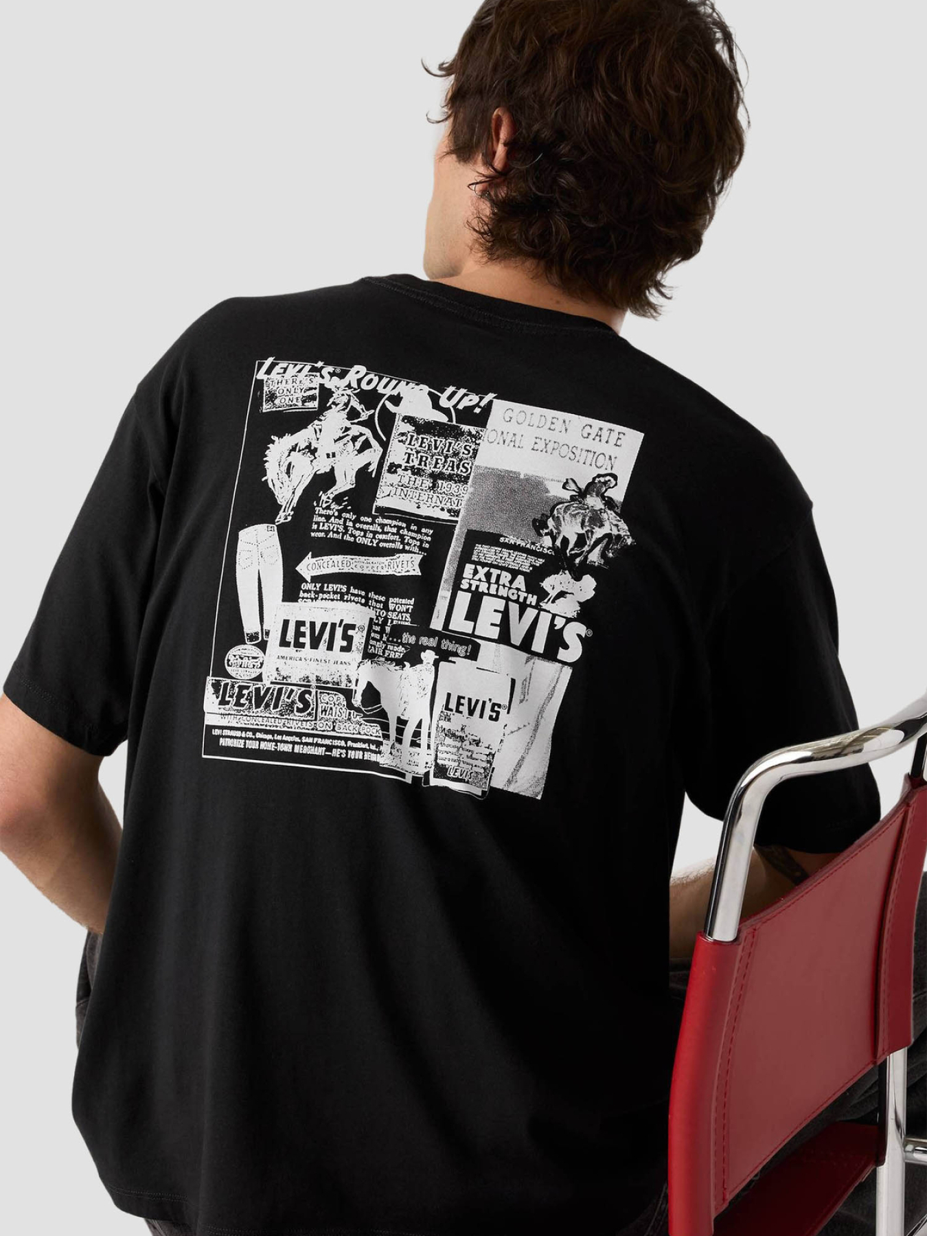 Мужская черная футболка модель 87373;0397 Фото